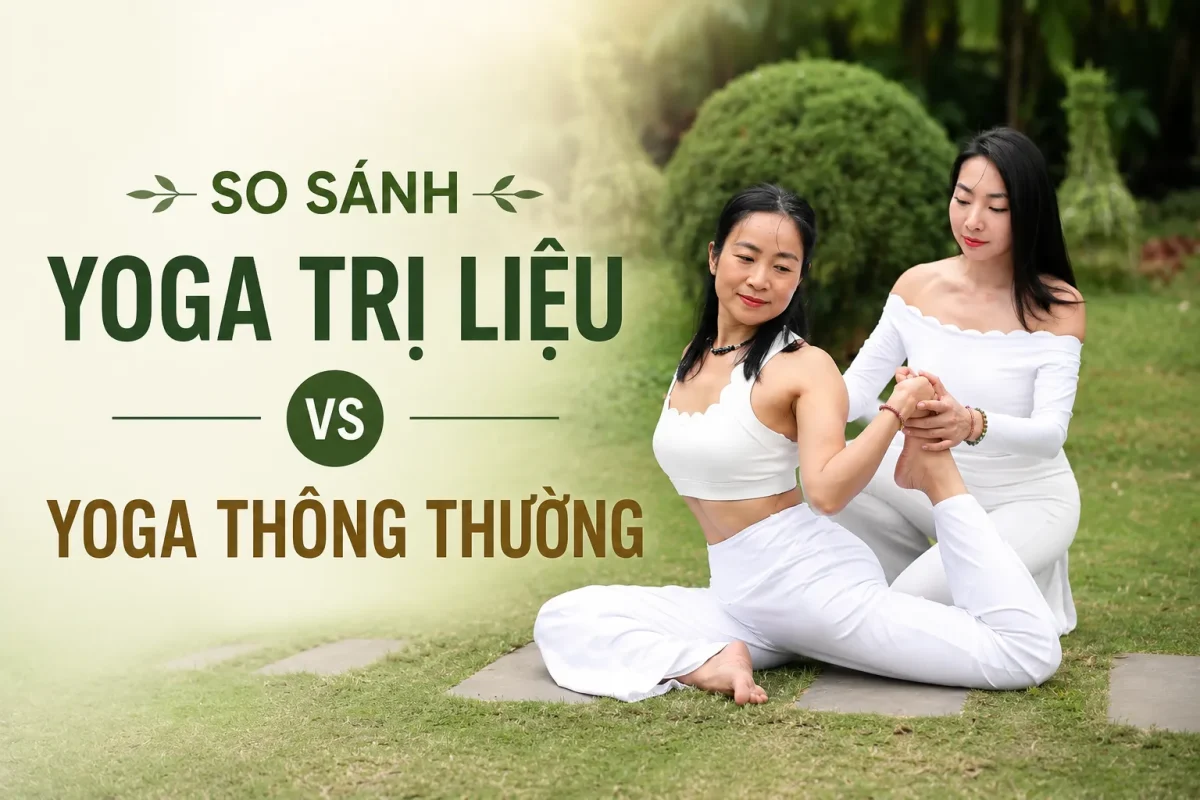 Điểm khác biệt lớn nhất giữa Yoga trị liệu và Yoga thông thường