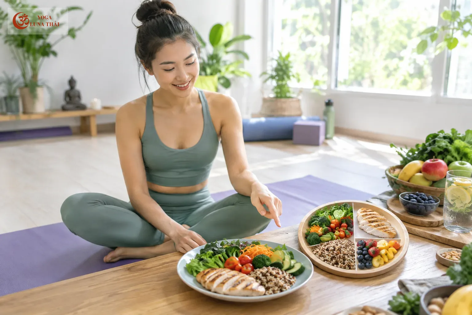 thực đơn giảm cân trong 30 ngày - Cách chia đĩa ăn đơn giản